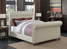 Load image into Gallery viewer, Gresham Beige Upholstered Queen Bed - Ego Home Furniture