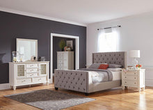 Load image into Gallery viewer, Palma Light Grey Upholstered Queen Bed - Ego Home Furniture