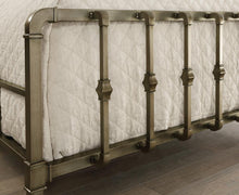 Load image into Gallery viewer, Micah Champagne Metal Queen Bed With Mold-Casted Ornaments - Ego Home Furniture