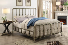 Load image into Gallery viewer, Micah Champagne Metal Queen Bed With Mold-Casted Ornaments - Ego Home Furniture