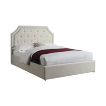 Load image into Gallery viewer, Hermosa Beige Upholstered Full Bed With Hydraulic Lift Storage - Ego Home Furniture