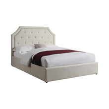 Load image into Gallery viewer, Hermosa Beige Upholstered King Bed With Hydraulic Lift Storage - Ego Home Furniture