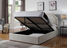 Load image into Gallery viewer, Hermosa Beige Upholstered King Bed With Hydraulic Lift Storage - Ego Home Furniture