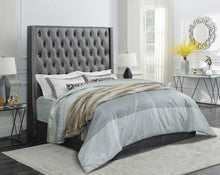 Load image into Gallery viewer, Clifton Metallic Grey Queen Bed
