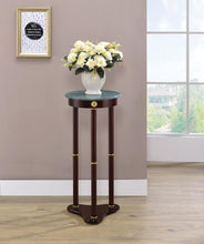 Load image into Gallery viewer, Traditional Merlot Round Plant Stand - Ego Home Furniture