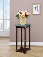 Load image into Gallery viewer, Traditional Merlot Square Plant Stand - Ego Home Furniture