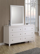 Load image into Gallery viewer, Selena Contemporary White Mirror - Ego Home Furniture