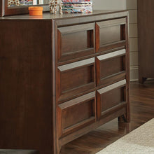 Load image into Gallery viewer, Greenough Transitional Cappuccino Six-Drawer Dresser - Ego Home Furniture