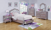 Load image into Gallery viewer, Caroline Metallic Lilac Full Storage Bed - Ego Home Furniture
