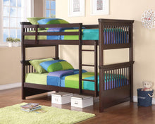 Load image into Gallery viewer, Miles Cappuccino Twin-over-Twin Bunk Bed - Ego Home Furniture
