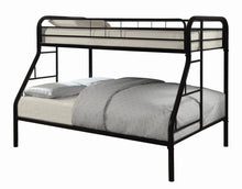 Load image into Gallery viewer, Morgan  Black Twin Full Bunk Bed - Ego Home Furniture