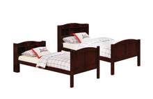 Load image into Gallery viewer, Parker Transitional Cappuccino Twin-over-Twin Bookcase Bunk Bed - Ego Home Furniture