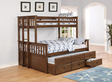 Load image into Gallery viewer, Atkin Weathered Walnut Twin-over-Full Bunk Bed - Ego Home Furniture