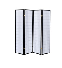 Load image into Gallery viewer, Transitional Black Four-Panel Screen - Ego Home Furniture