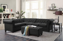 Load image into Gallery viewer, Roy Traditional Grey Ottoman - Ego Home Furniture