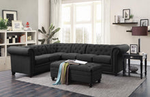 Load image into Gallery viewer, Roy Traditional Grey Ottoman - Ego Home Furniture