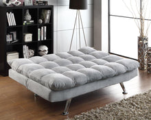 Load image into Gallery viewer, Transitional Dark Grey and Chrome Sofa Bed - Ego Home Furniture