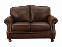 Load image into Gallery viewer, Montbrook Traditional Hand Rubbed Brown Loveseat - Ego Home Furniture