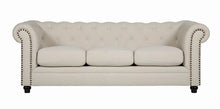 Load image into Gallery viewer, Roy Traditional Oatmeal Button-Tufted Sofa - Ego Home Furniture