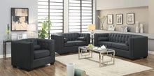 Load image into Gallery viewer, Cairns Transitional Charcoal Tufted Back Sofa - Ego Home Furniture