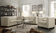 Load image into Gallery viewer, Cairns Transitional Oatmeal Tufted Back Loveseat - Ego Home Furniture