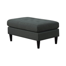 Load image into Gallery viewer, Kesson Mid-Century Modern Charcoal Grey Ottoman - Ego Home Furniture