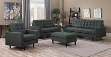 Load image into Gallery viewer, Kesson Mid-Century Modern Charcoal Grey Ottoman - Ego Home Furniture