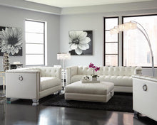 Load image into Gallery viewer, Chaviano Contemporary White Ottoman - Ego Home Furniture