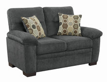 Load image into Gallery viewer, Fairbairn Casual Charcoal Loveseat - Ego Home Furniture