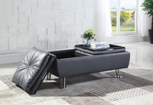 Load image into Gallery viewer, Dilleston Contemporary Grey Storage Ottoman - Ego Home Furniture