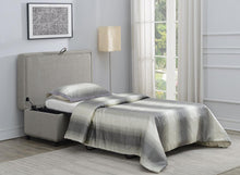 Load image into Gallery viewer, Traditional Dove Grey Sleeper Ottoman - Ego Home Furniture