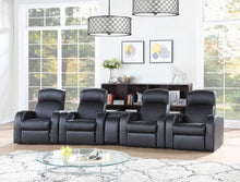 Load image into Gallery viewer, Cyrus Home Theater Black Recliner - Ego Home Furniture