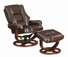 Load image into Gallery viewer, Transitional Brown Chair with Ottoman - Ego Home Furniture