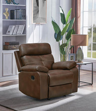Load image into Gallery viewer, Damiano Brown Faux Leather Recliner - Ego Home Furniture