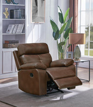 Load image into Gallery viewer, Damiano Brown Faux Leather Recliner - Ego Home Furniture