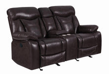 Load image into Gallery viewer, Zimmerman Casual Dark Brown Motion Loveseat - Ego Home Furniture