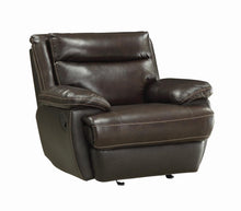 Load image into Gallery viewer, MacPherson Brown Leather Glider Recliner - Ego Home Furniture