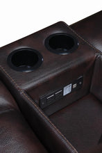 Load image into Gallery viewer, Willemse Chocolate Reclining Sofa With Drop Down Table - Ego Home Furniture