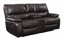 Load image into Gallery viewer, Willemse Chocolate Reclining Loveseat With Storage Console - Ego Home Furniture