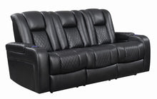 Load image into Gallery viewer, Delangelo Black Power Motion Reclining Sofa - Ego Home Furniture