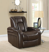 Load image into Gallery viewer, Delangelo Brown Power Motion Recliner - Ego Home Furniture