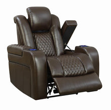 Load image into Gallery viewer, Delangelo Brown Power Motion Recliner - Ego Home Furniture