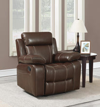 Load image into Gallery viewer, Myleene Chestnut Leather Recliner - Ego Home Furniture