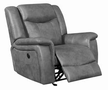 Load image into Gallery viewer, Conrad Transitional Grey Power Recliner - Ego Home Furniture