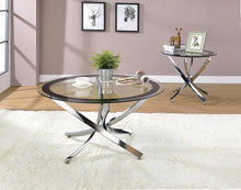 Load image into Gallery viewer, Glass Top Chrome Coffee Table - Ego Home Furniture