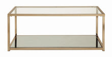 Load image into Gallery viewer, Calantha Modern Chocolate Chrome Coffee Table - Ego Home Furniture