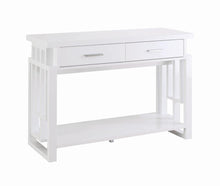 Load image into Gallery viewer, Transitional Glossy White Sofa Table
