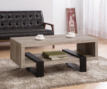 Load image into Gallery viewer, Industrial Grey Driftwood Open Coffee Table - Ego Home Furniture