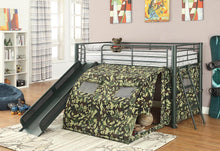 Load image into Gallery viewer, Camouflage Themed Glossy Green Loft Bed - Ego Home Furniture