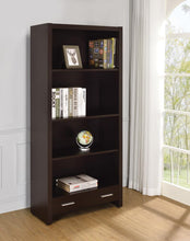 Load image into Gallery viewer, Skylar Contemporary Cappuccino Bookcase - Ego Home Furniture